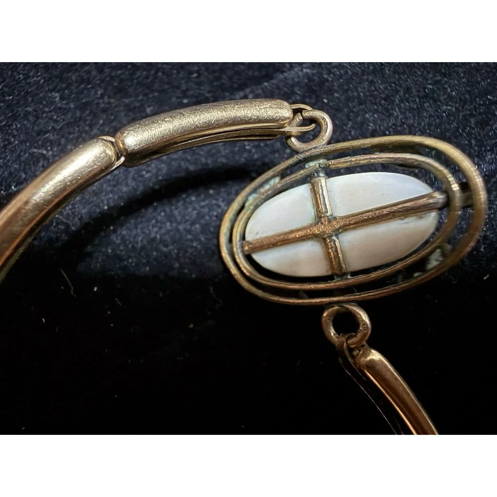 Antique Cameo 14K Gold Filled Expandable Bracelet BJM Co